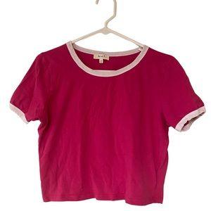 Cropped Pink Tee